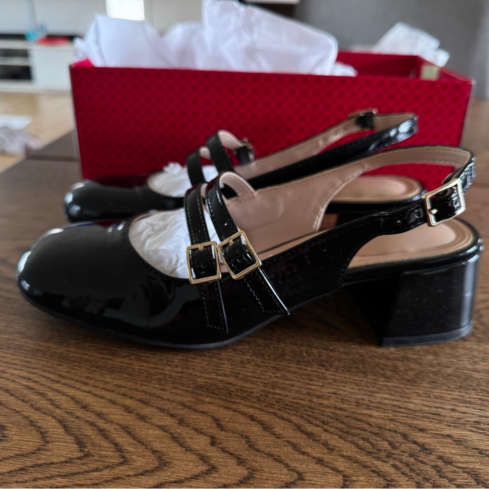 Kelly & Katie Black Patent Dress Shoes